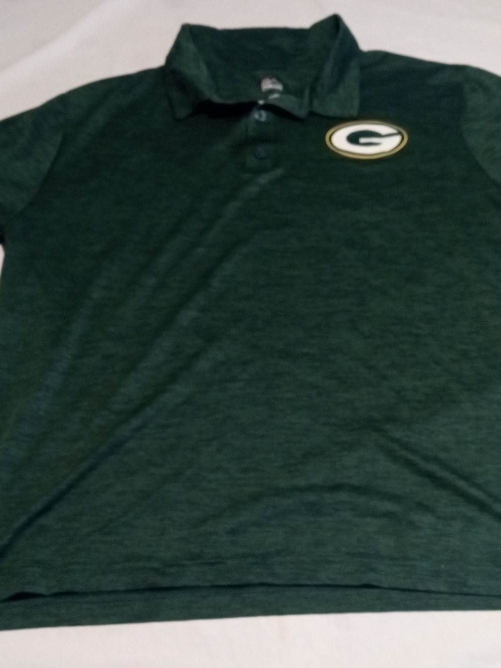 Green Bay Packers Dark Green Polo Shirt with Team Logo Polyester
